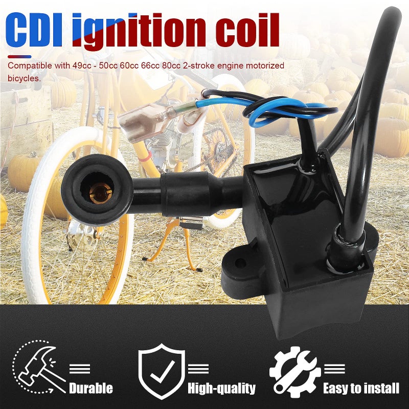 YOFMOO CDI Ignition Coil 49cc 50cc 60cc 66cc 70cc 80cc 2-Stroke Engines Motor Motorized Bicycle Bike ATV Quad Go Kart Moped Scooter - Image 4